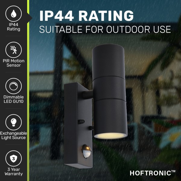 Hoftronic 3x blenda wandlamp 2700k warm wit bewegi 2