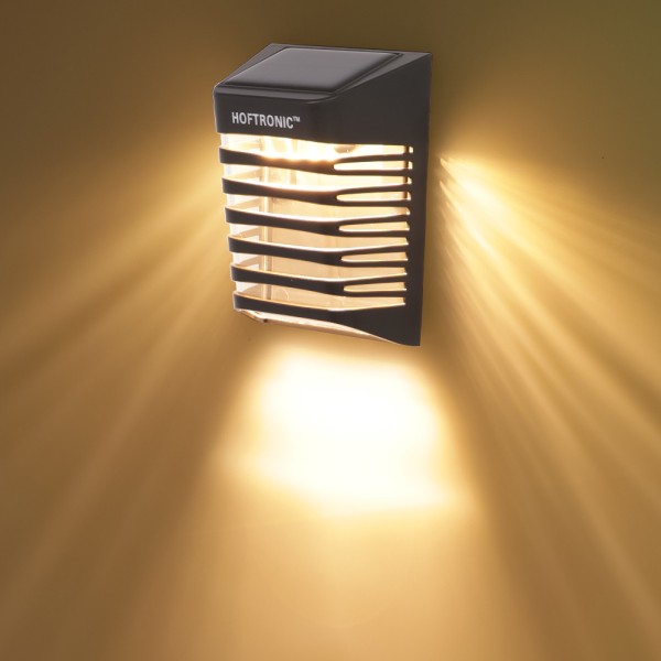 Hoftronic 4x solar led wandlamp dono 3000k warm wi 3
