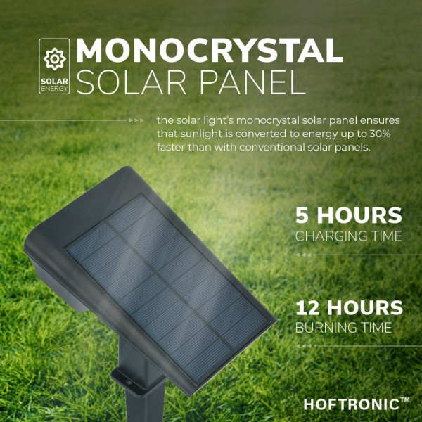 Hoftronic 6x odessa led solar tuinspot prikspot 60 3