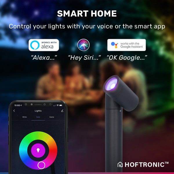 Hoftronic amy smart sokkellamp rgbww wifi bluetoot 1