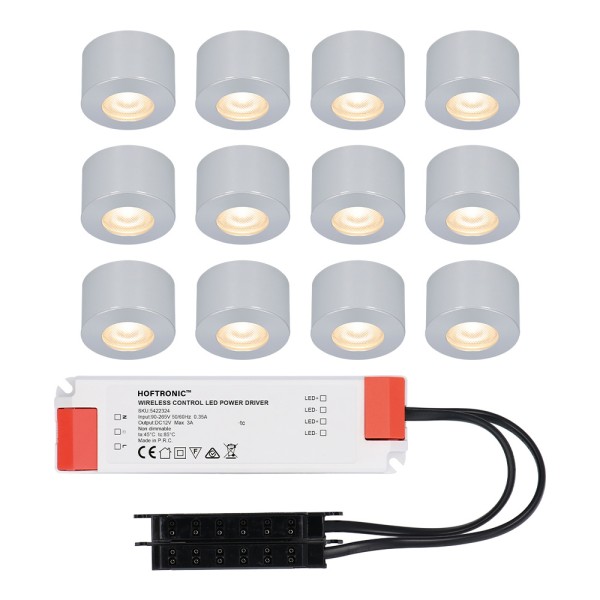 Hoftronic complete set 12x3w niet dimbare led in o