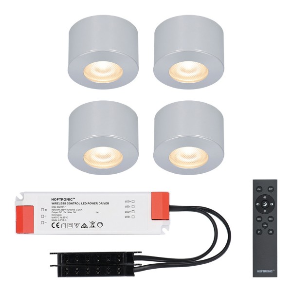 Hoftronic complete set 4x3w dimbare led in opbouws