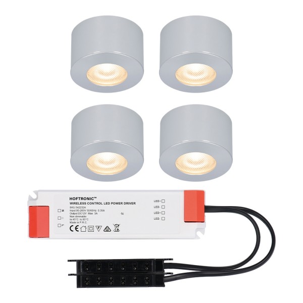 Hoftronic complete set 4x3w niet dimbare led in op