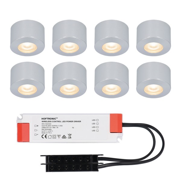 Hoftronic complete set 8x3w niet dimbare led in op