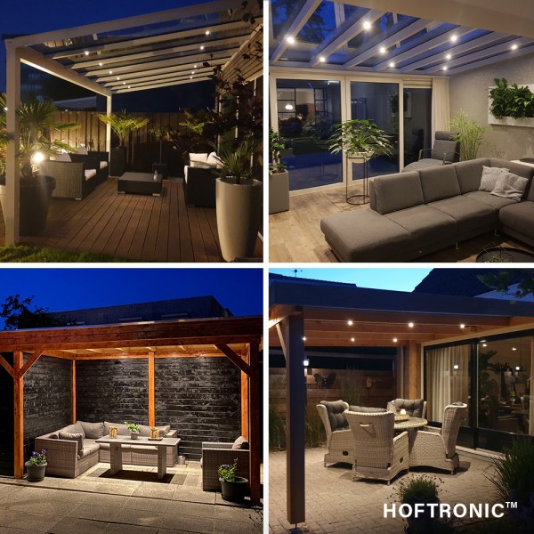 Hoftronic complete veranda set 10x3w dimbare milan 2