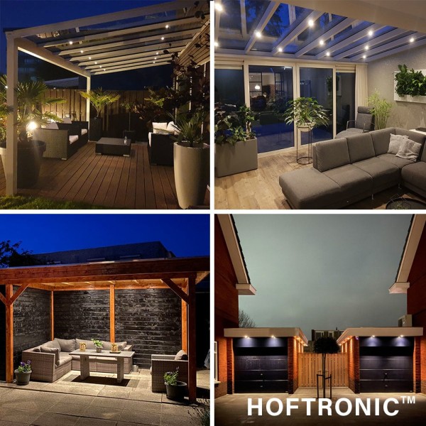 Hoftronic complete veranda set 4x3w dimbare led in 10
