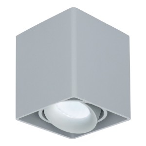 HOFTRONIC Dimbare LED Opbouwspot plafond Esto Grijs incl. GU10 spot 5W 6000K IP20 kantelbaar