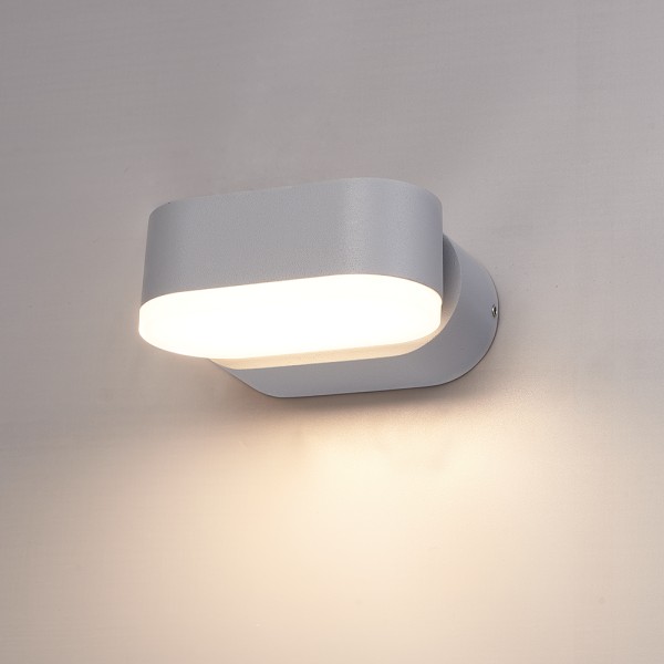 Hoftronic dimbare led wandlamp dayton grijs 6 watt