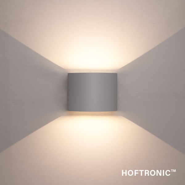 Hoftronic dimbare led wandlamp denver grijs 6 watt 2