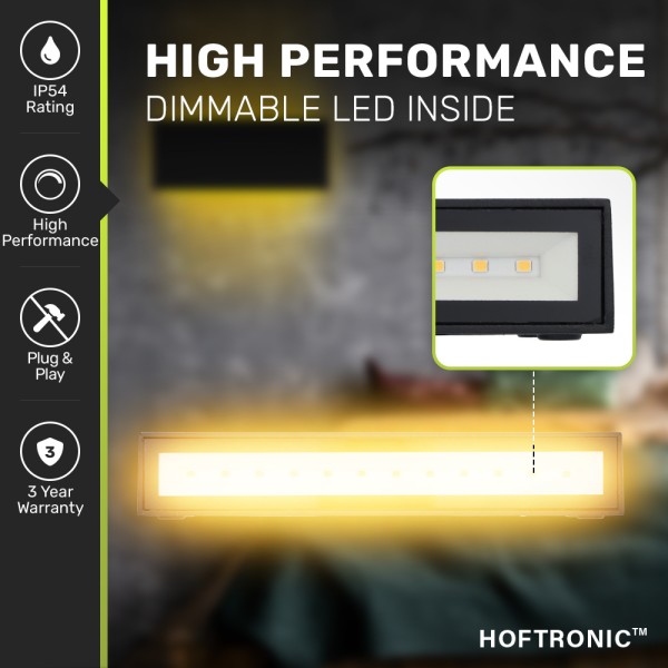 Hoftronic dimbare led wandlamp otis m 10 watt 2700 5