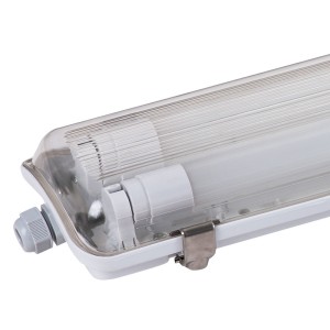 HOFTRONIC Ecoline LED TL armatuur 120cm – IP65 Waterdicht – 6500K daglicht wit – Flikkervrij – 2×18 Watt LED Buizen – 3600 Lumen