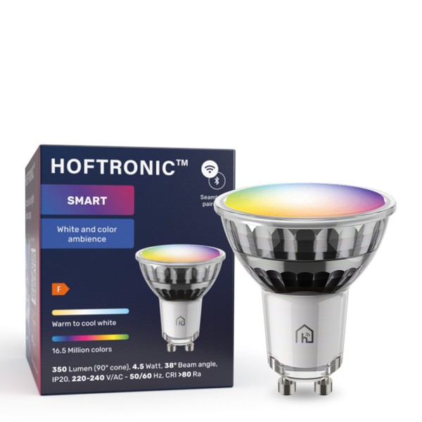 Hoftronic gu10 smart spot 45 watt 350 lumen rgb 22 1