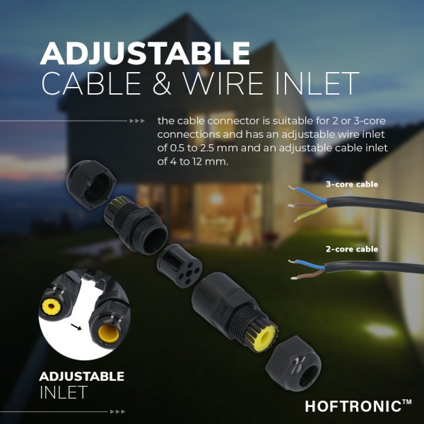 Hoftronic kabelverbinder ip68 waterdicht 3