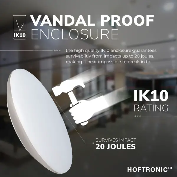 Hoftronic led bulkhead 30 cm plafondlamp 18w 2100 44