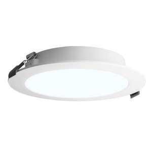 HOFTRONIC LED platte Inbouwspots wit – inbouwdiepte 25mm – 12W 1160lm – Rond – 6500K Daglicht Wit – 170 mm – IP20 voor binnen