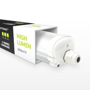 HOFTRONIC LED TL armatuur 120cm – IP65 Waterdicht – 24 Watt 3840 Lumen (160lm/W) – 6500K Daglicht wit – Koppelbaar – IK07 – S-Series Tri-Proof plafondverlichting