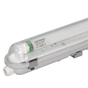 HOFTRONIC LED TL Armatuur 60 cm IP65 T8 4000K 9W 1440lm 160lm/W incl. flikkervrije LED buis Koppelbaar