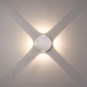 Hofronic LED Wandlamp Austin wit 4 Watt 3000K 4 Lichts IP54 spatwaterbestendig 3 jaar garantie