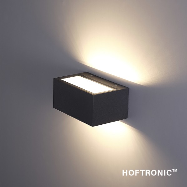 Hoftronic led wandlamp rivera s 9 watt 3000k ip54 2