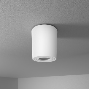 HOFTRONIC Paxton – LED plafondspot opbouw – Rond – Wit – Aluminium – IP65 geschikt voor badkamer en keuken – GU10 fitting – 3 jaar garantie