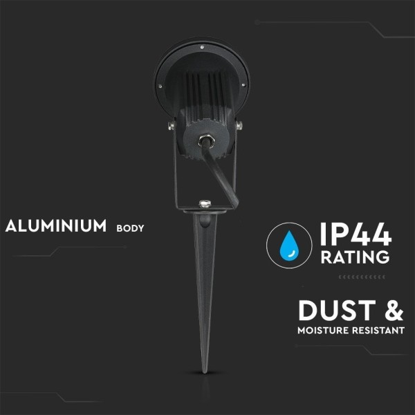 Hoftronic prikspot aluminium zwart 5w 4000k ip44 s 4