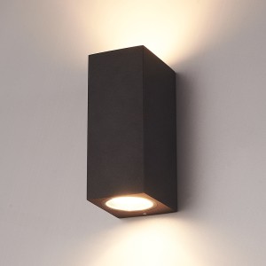 Hofronic Selma dimbare LED wandlamp – Up & Down light – IP65 – excl. GU10 lichtbron – Zwart – Binnen en buiten – 3 jaar garantie