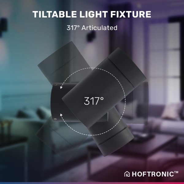 Hoftronic silva smart wandlamp wandspot kantelbaar 5