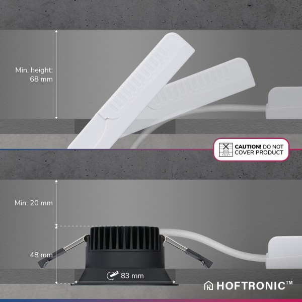 Hoftronic smart finn smart led inbouwspot 10 watt 15