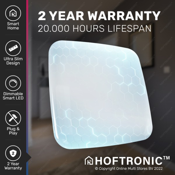 Hoftronic smart led plafondlamp rgbww wifi en blue 7