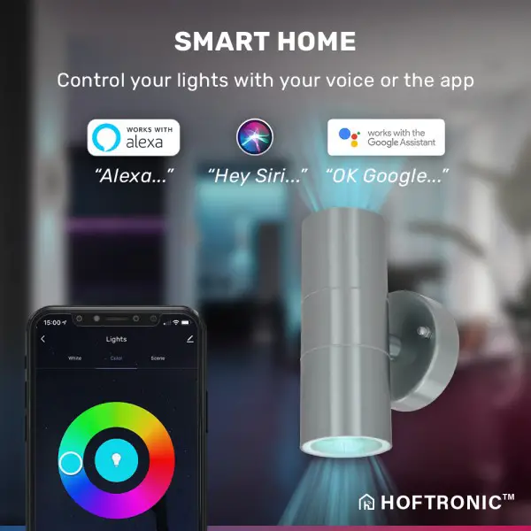 Hoftronic smart smart wifi led wandlamp jasmin rgb 2