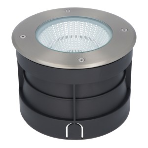 HOFTRONIC Sonnie LED Grondspot RVS – Rond – 3000K Warm wit – 20 Watt – IP67 waterdicht voor buiten – 3 jaar garantie