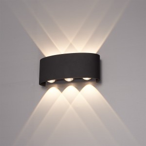 Hofronic Tulsa dimbare LED wandlamp – Up & Down light – IP54 – 6 watt – 3000K warm wit – Binnen en buiten – 3 jaar garantie – Zwart