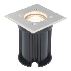 V-TAC Dimbare LED grondspot – Vierkant – RVS – 2700K warm wit – 5 Watt – IP65 straal waterdicht – 3 jaar garantie