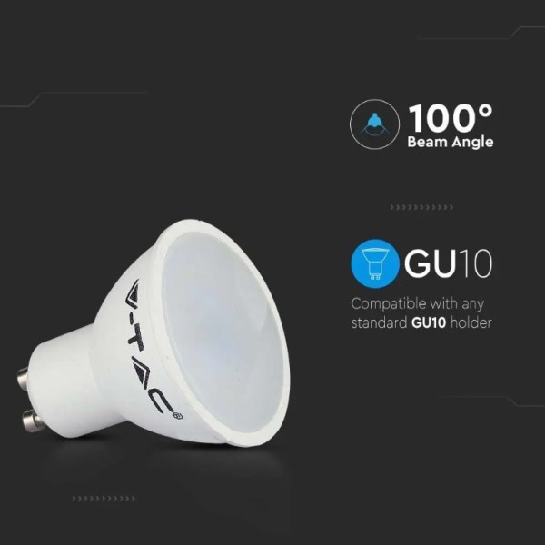 V tac gu10 led lamp 45 watt 3000k vervangt 35w 8