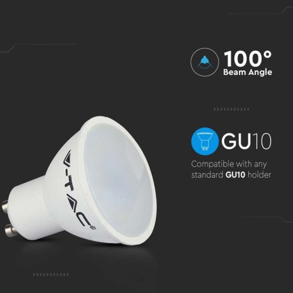 V tac gu10 led lamp 45 watt 4000k vervangt 35w 2