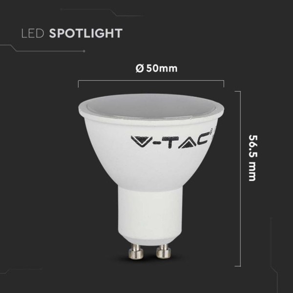V tac gu10 led lamp 45 watt 4000k vervangt 35w 4
