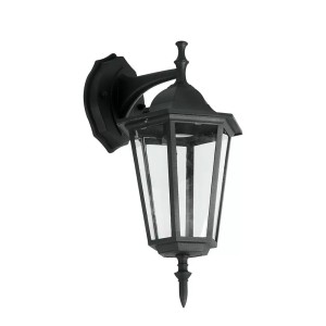 V-TAC Traditioneel klassieke wandlamp – Zwart – Hangend – Geschikt voor E27 – IP44