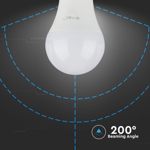 V tac e27 led lamp 15 watt 2700k a65 vervangt 90 w 3
