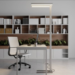 Arcchio Dimbare LED kantoor vloerlamp Logan, 4.000K, per 2