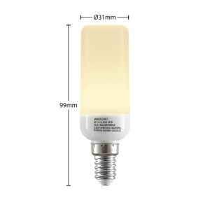 Arcchio LED buislamp E14 4,5W 3.000K 2 per set