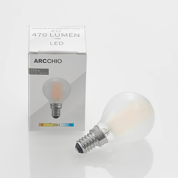 Arcchio led lamp e14 4w 2. 700k druppel mat dimbaar 2
