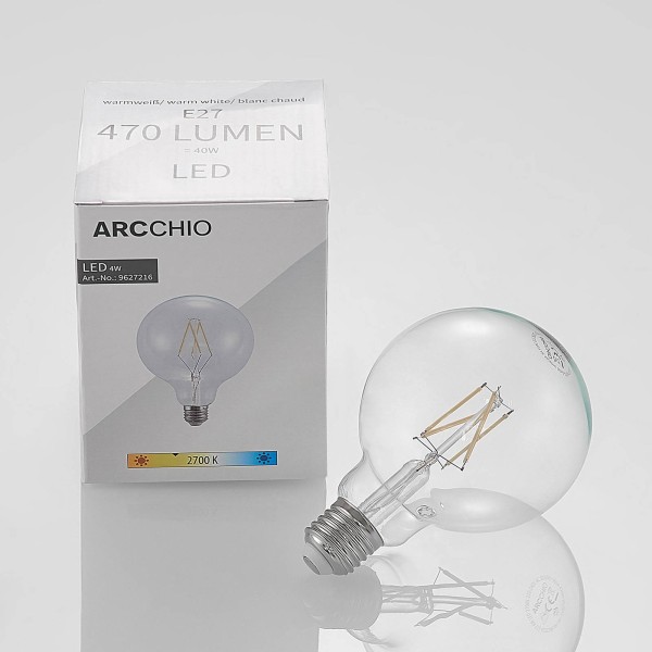 Arcchio led lamp e27 4w 2. 700k g95 bollamp filament 2