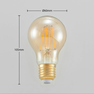 Arcchio LED lamp E27 A60 6,5W 2.500K amber 3-step-dimmer