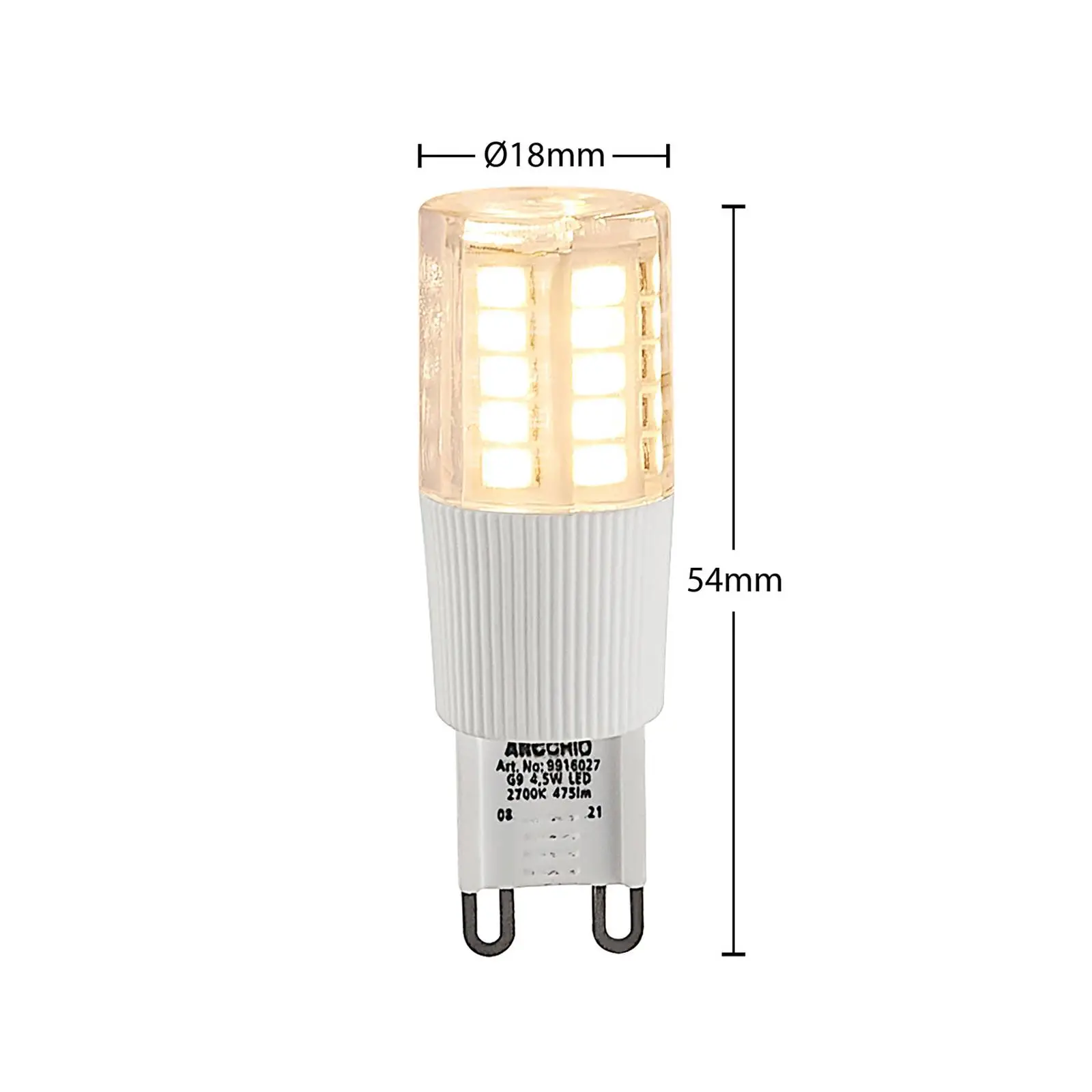 Arcchio LED stiftlamp G9 4,5W 3.000K