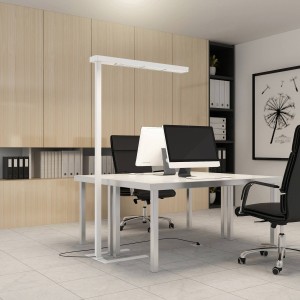 Arcchio Susi LED kantoor vloerlamp, sensor, wit