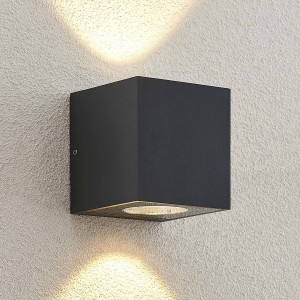 Arcchio Tassnim LED buiten wandlamp grafiet 2lamps