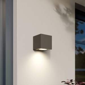 Arcchio Tassnim LED buiten wandlamp zilver 1-lamp