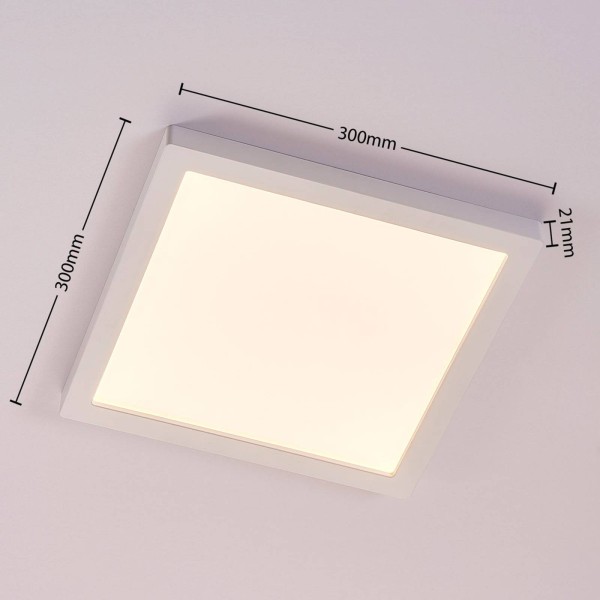 Arcchio witte vierkante led plafondlamp solvie 3
