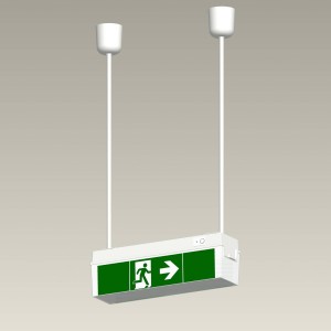 B-Safety Hangerset voor noodlamp C-Lux standaard, 100 cm
