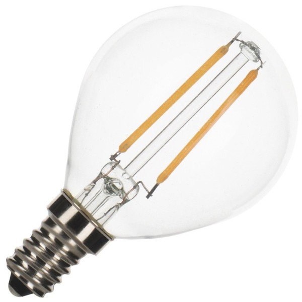 Led filament kogellamp met een speciale extra kleine e12 fitting. Deze lamp is door de fitting onder andere geschikt voor de seletti mouse /muislamp. De lamp geeft warm sfeervol licht en heeft een diameter van 45mm.